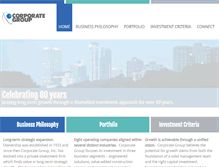 Tablet Screenshot of corporategroupinc.com
